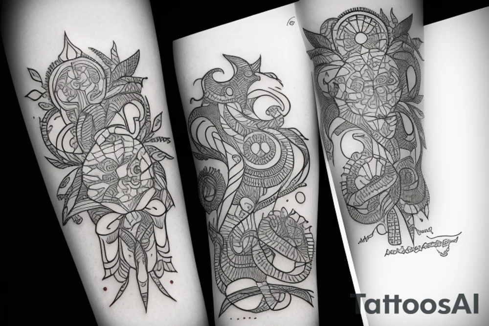 scandinavian tatto arm tattoo idea