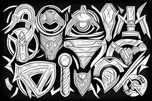 thor's hammer arm tattoo idea