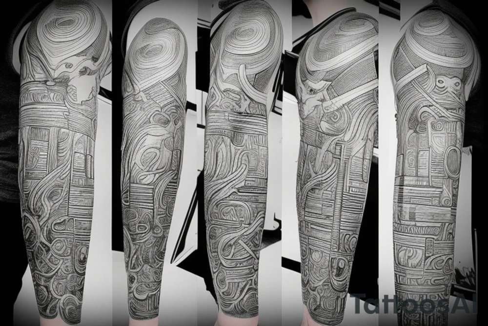 thor's hammer arm tattoo idea