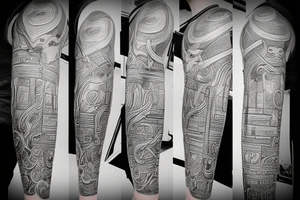 thor's hammer arm tattoo idea