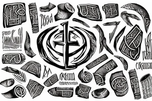 vikings culture, runes,  arm tattoo idea
