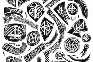 vikings culture, runes,  arm tattoo idea