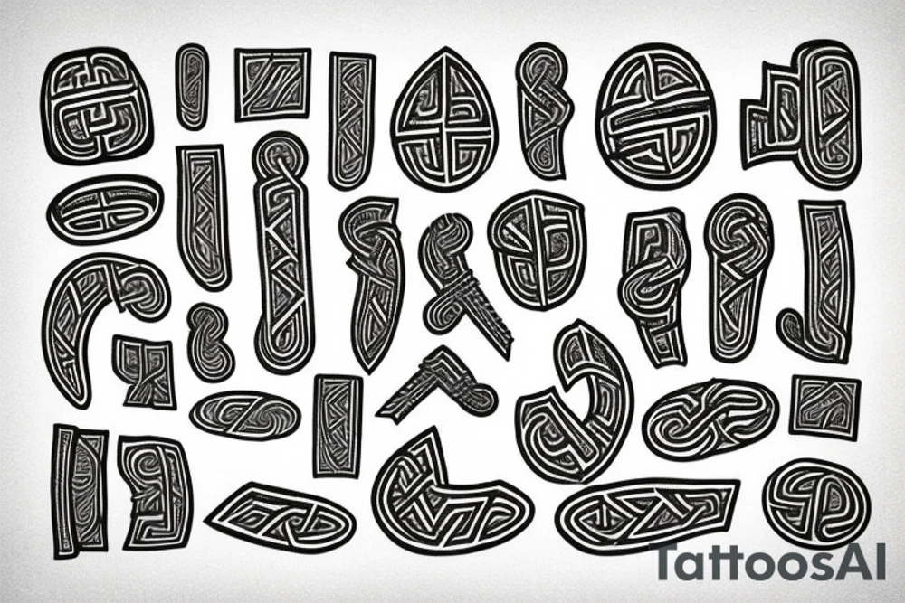 scandinavian runes, scandinavian culture tattoo idea