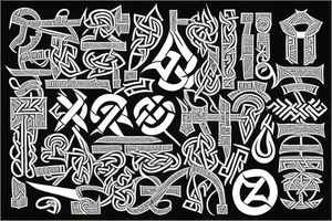 scandinavian runes, scandinavian culture
vikings, thor hammer tattoo idea