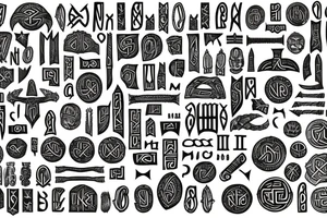 scandinavian runes, scandinavian culture
vikings, thor hammer tattoo idea