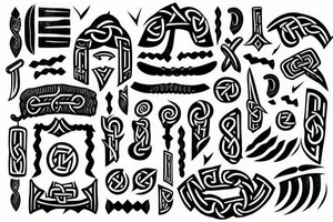 scandinavian runes, scandinavian culture
vikings, thor hammer tattoo idea