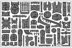 scandinavian runes, scandinavian culture
vikings, thor hammer tattoo idea
