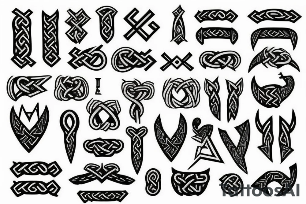 scandinavian runes, scandinavian culture
vikings, thor hammer tattoo idea