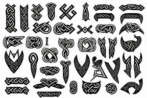 scandinavian runes, scandinavian culture
vikings, thor hammer tattoo idea