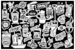 Steamboat Willy bartending tattoo idea
