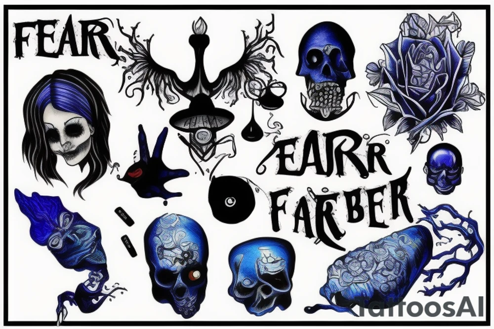 Blue october fear tattoo idea