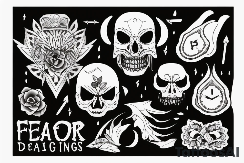 Overcoming fear tattoo idea