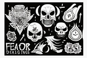 Overcoming fear tattoo idea