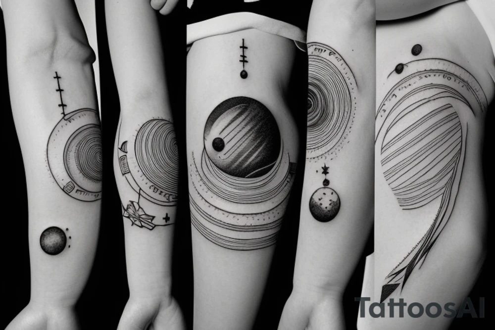 Solar system tattoo idea
