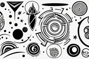 Solar system tattoo idea