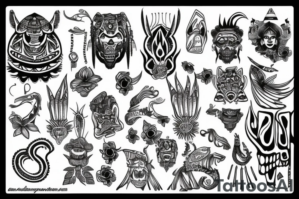 Island life tattoo idea