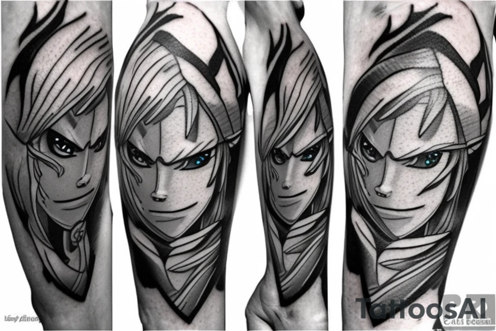 Link from legend of Zelda tattoo idea