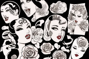 Pin up girl tattoo idea