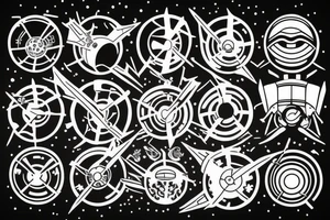 x-wing from star wars tattoo idea