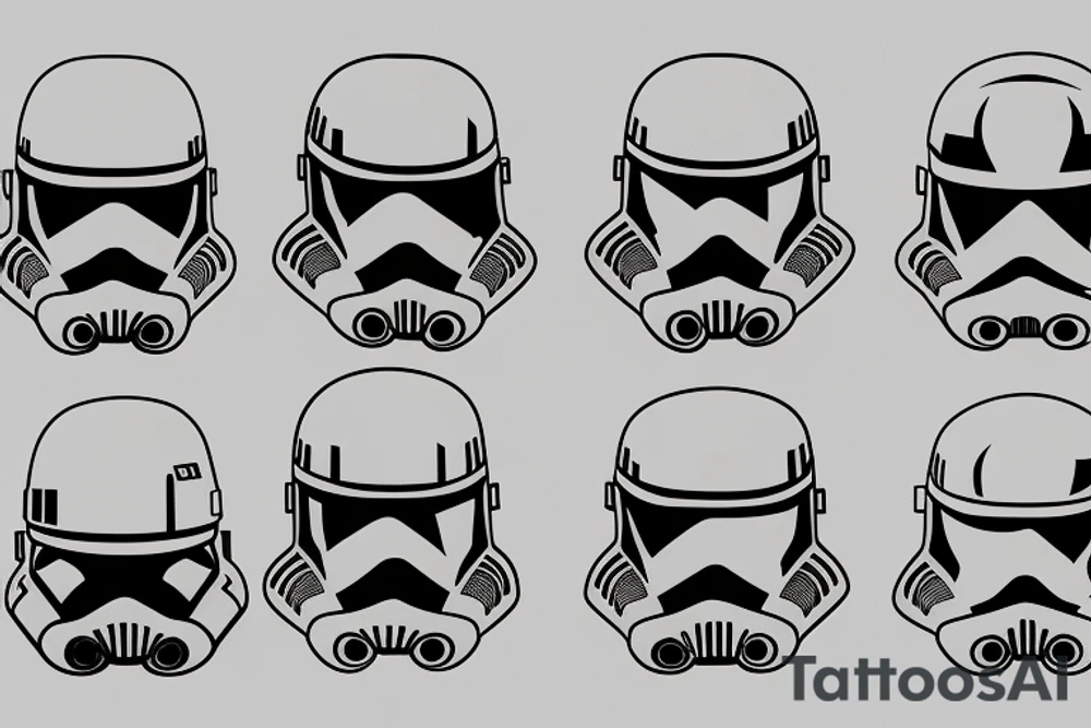 star wars clone trooper helmet tattoo idea