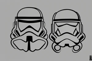 star wars clone trooper helmet tattoo idea