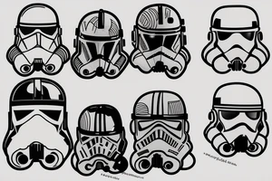 star wars clone trooper helmet tattoo idea