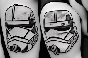 star wars clone trooper helmet tattoo idea