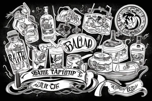 Rat bartending tattoo idea