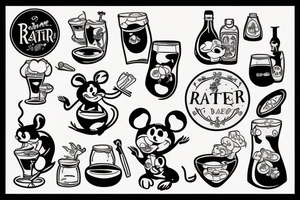 Rat bartender tattoo idea
