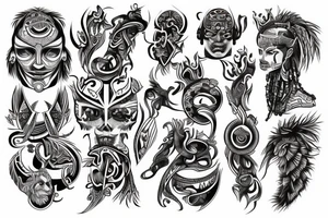 Four bands tattoo idea
