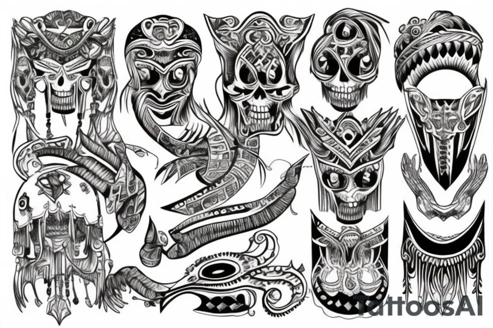Four bands tattoo idea