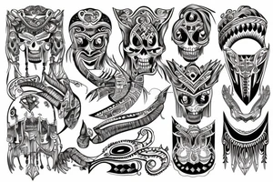 Four bands tattoo idea