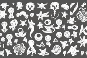 Four children symbols tattoo idea