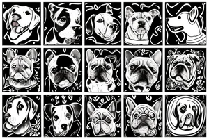 Dog on a wall tattoo idea