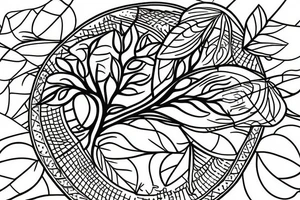 A seed with a tree inside it tattoo idea