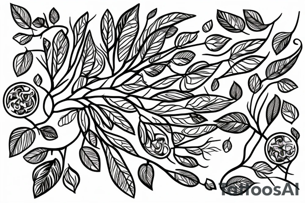 A seed with a tree inside it tattoo idea