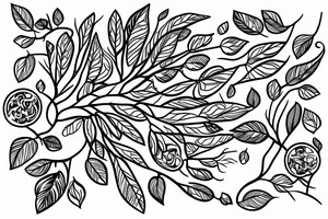 A seed with a tree inside it tattoo idea