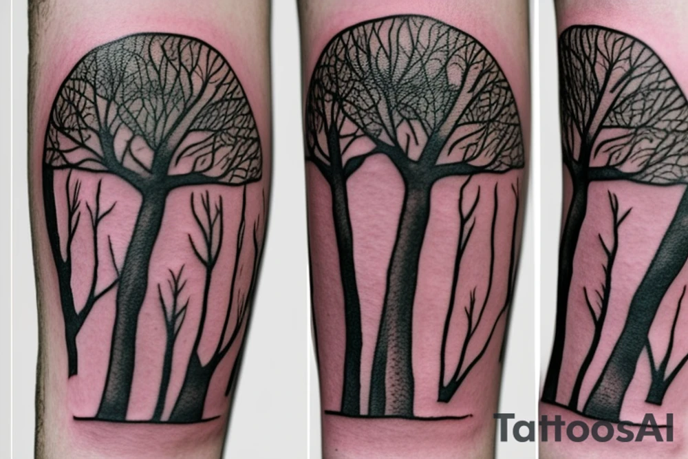A seed with a tree inside it tattoo idea