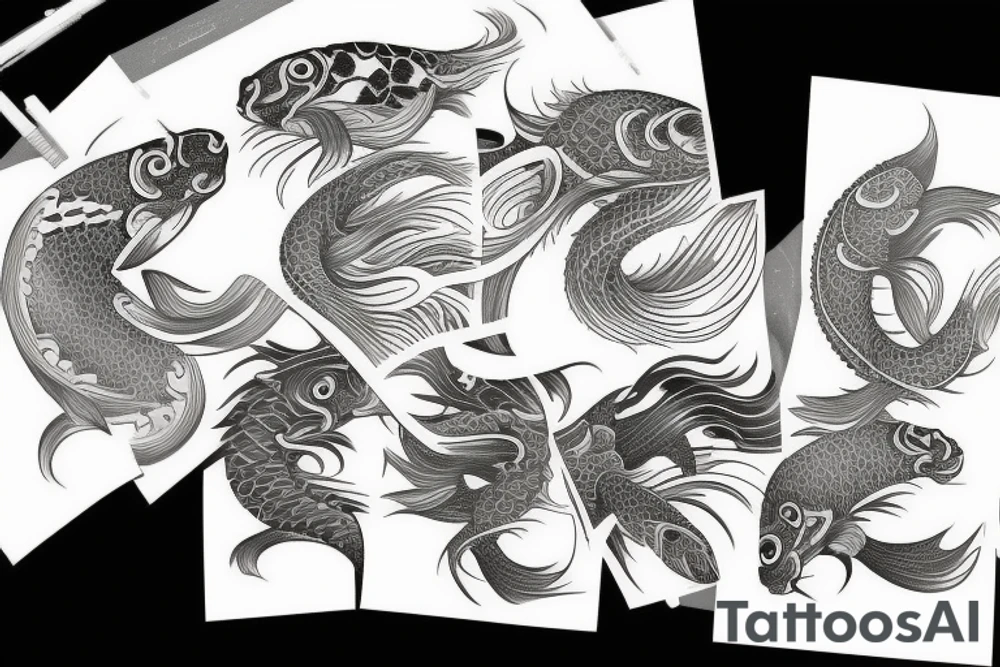 koi tattoo idea