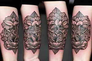 Left arm: Visualizing intellectual development, Tudor Rose on inner bicep, and traditional British landscape on inner forearm. tattoo idea