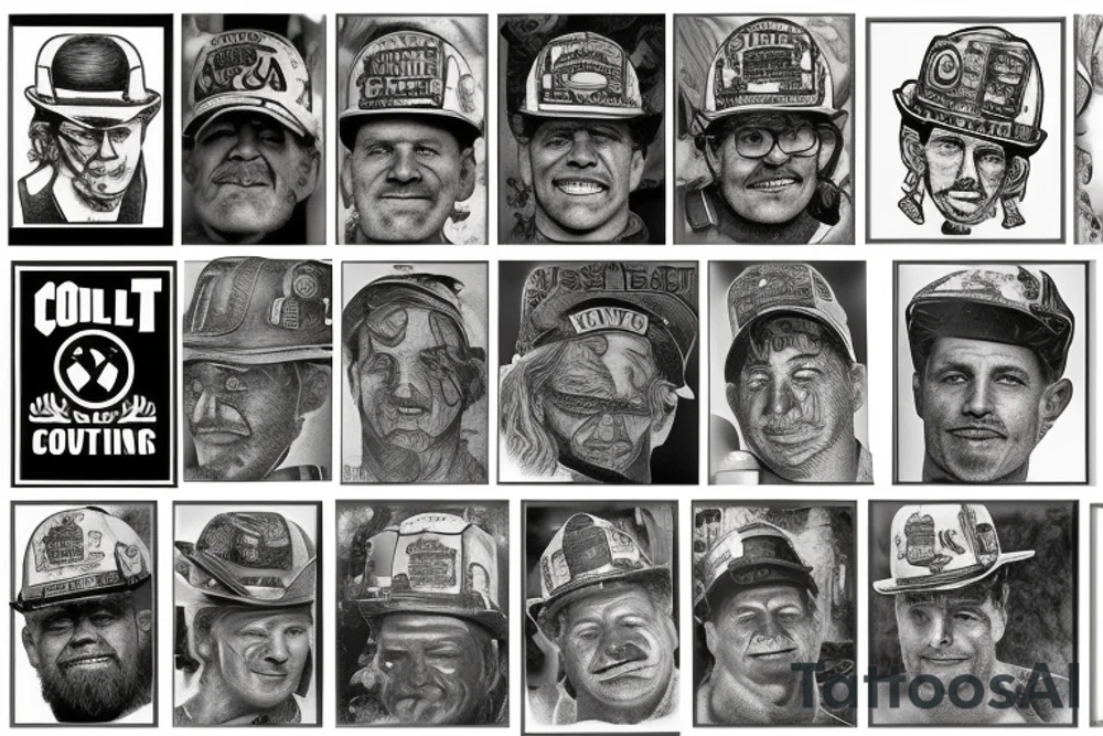 coal miner tattoo idea