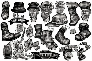 coal miner tattoo idea