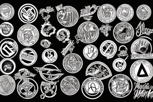 metal coin tattoo idea