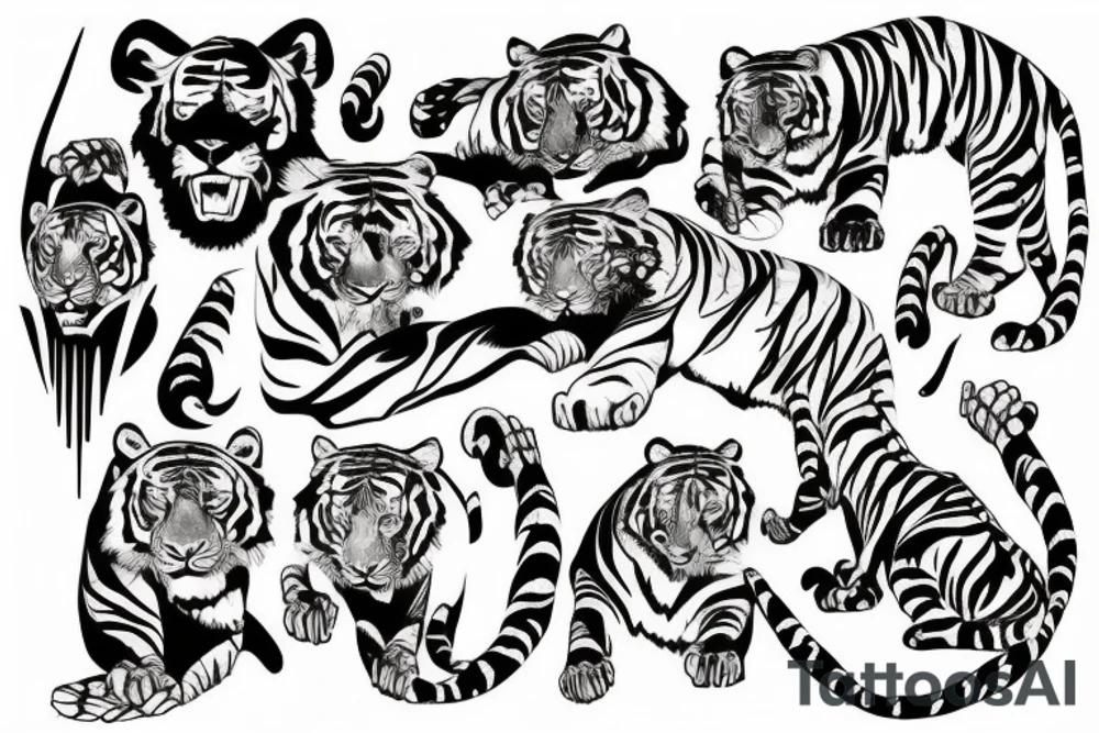 tiger claws tattoo idea