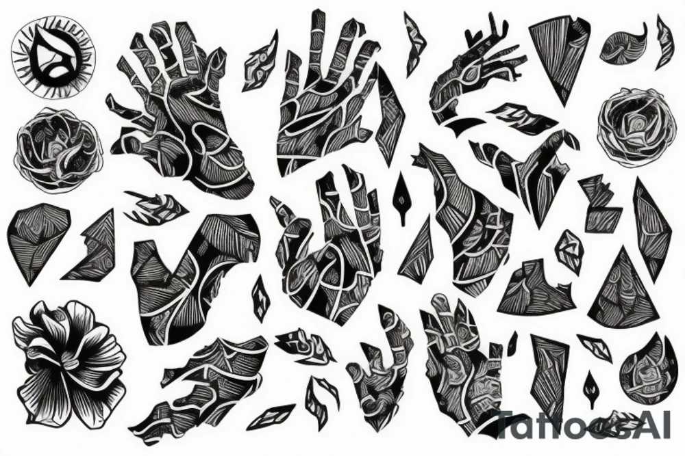 ripped paper tattoo idea