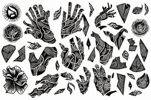 ripped paper tattoo idea