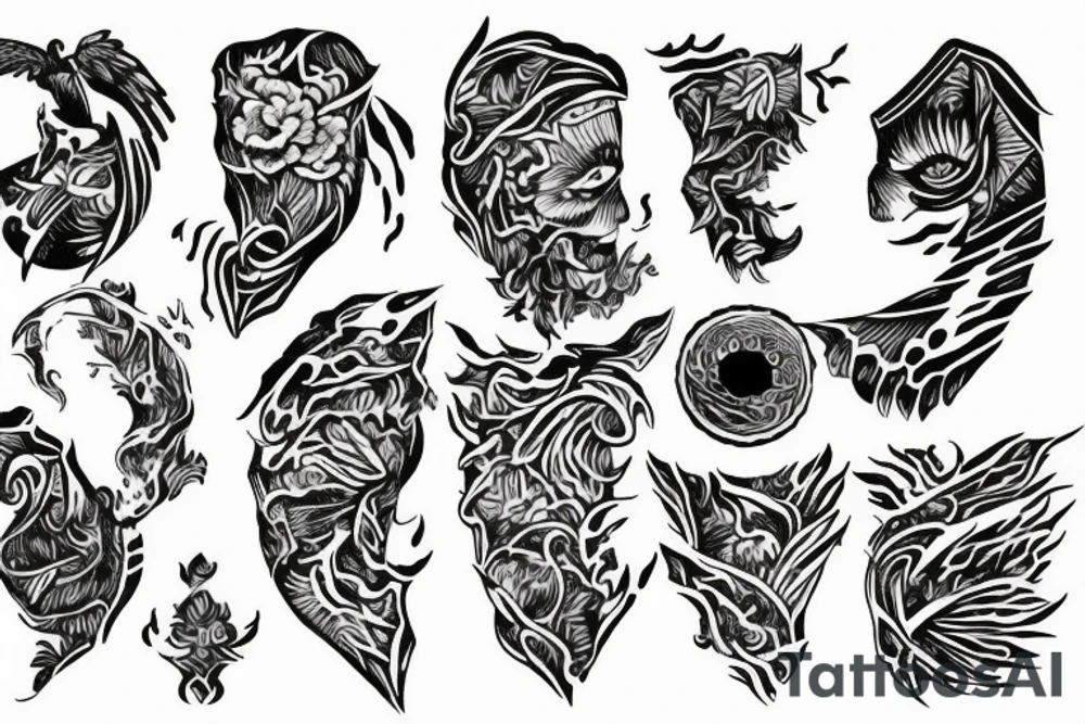 ripped paper tattoo idea