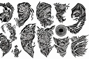 ripped paper tattoo idea