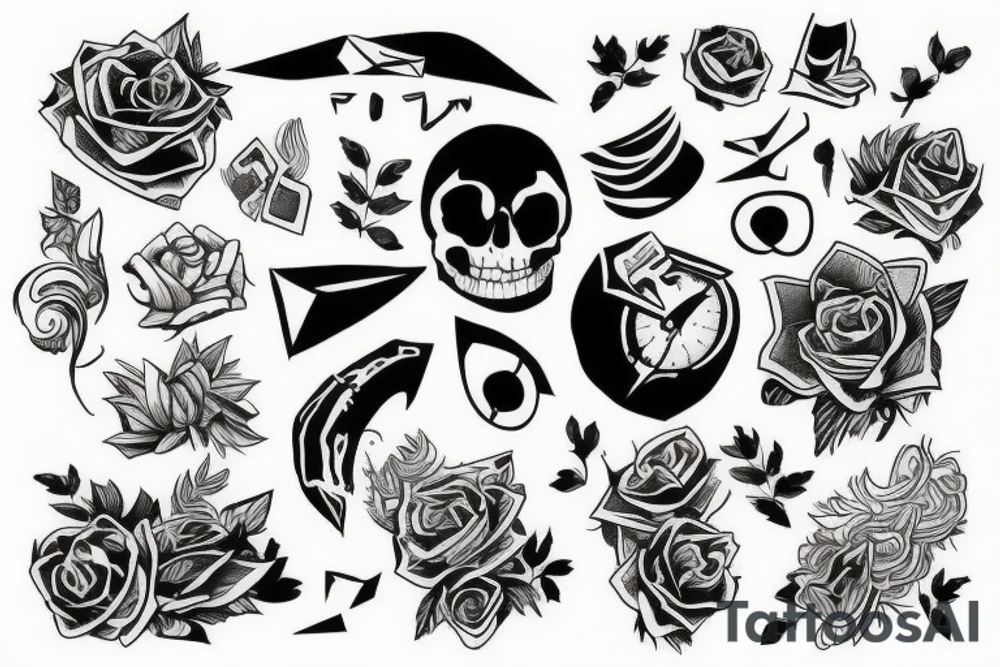 ripped paper tattoo idea