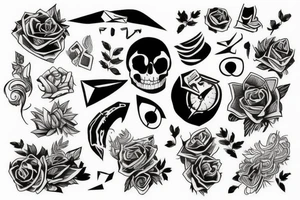 ripped paper tattoo idea